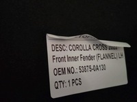фото thumb №6, Nowe ліва підкрилок передні do toyota corolla cross 2022-25 53875-0a130