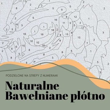 MALOWANIE PO NUMERACH OBRAZ PREZENT Kotek 40x50 na ramie