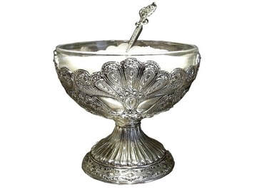 СЕРЕБРЯНАЯ САХАРНИЦА, ЛЕДЯНАЯ ЧАШКА, ГРАВИРОВКА ДЕСЕРТ