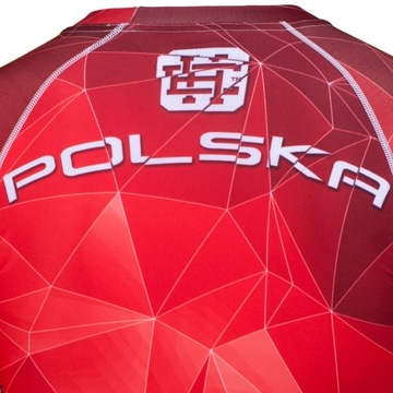 Koszulka Męska na Siłownię POLSKA red 3XL