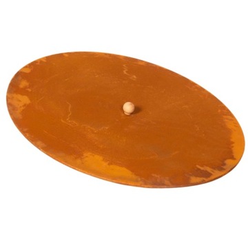 OKRĄGŁA POKRYWA DO PALENISKA OGRODOWEGO 98 CM BULAN STAL SUROWA OGNISKO