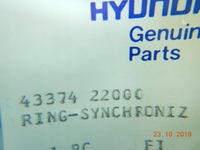 фото thumb №4, Кольцо синхронизатора hyundai accent 94-99 aso