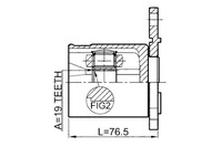 фото thumb №3, Febest 1811-mokr набор шарнир, wał приводной