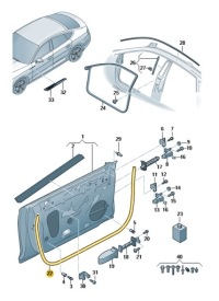 фото thumb №1, Наружный прокладка дверь перед audi a5 b9 sportback