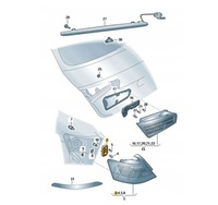 фото thumb №1, Оправа лампочек лампы зад внешний левая audi a3 8v