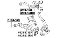 фото thumb №2, Febest 0198-009 шаровая опора крепёжный, рычаг поперечный