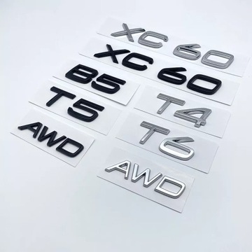 3D AWD B5 T4 T5 T6 Logo Emblem Badge Decal Car Sticker for Volvo XC60