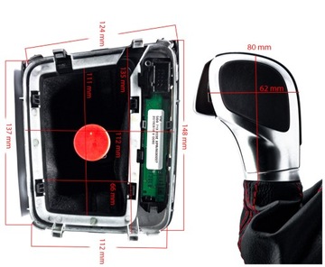 РУЧКА СИЛЬЧИКА VW Golf 7 MK7 14-19 DSG RED RLINE AT