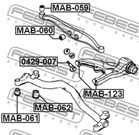 фото thumb №3, Втулка рычага задняя mitsubishi space runner 1.8 2.4