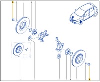 фото thumb №3, Nowa оригинальная гайка полуось renault clio iv aso оригинальный номер 8200964237
