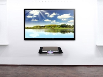 НАСТЕННАЯ ПОЛКА СТЕКЛЯННЫЙ ТЕЛЕВИЗОР LCD DVD АУДИО БЫДГОЩ