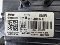 фото thumb №16, Bmw 3 gt f34 lci lift full led адаптивный лампа правая перед фара shadow