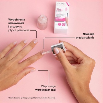 КОНДИЦИОНЕР ДЛЯ НОГТЕЙ SEMILAC 5в1 ROSE CARE 7мл