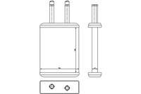 фото thumb №1, Отопитель 154x180x29 kia sephia shuma shuma ii