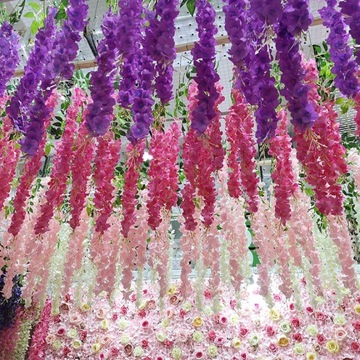 Искусственная глициния Wisteria Laburnum 110 см 12 шт.