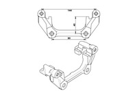 фото thumb №1, Ate скоба супорт гальмівний задня l/p mini r50 r53 r52 1.4d 1.6