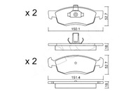 фото thumb №2, Metelli гальмівні колодки гальмівні dacia logan