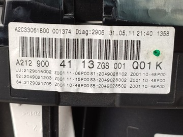 фото thumb №7, Спідометр прилади спідометр mercedes 2129004113 w212 оригінал eu
