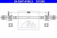 фото thumb №2, Ate 24.5247-0190.3 шланг гальмівний гнучкий
