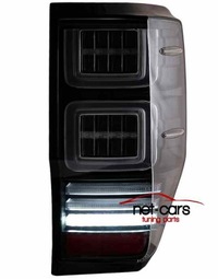 фото thumb №10, Лампы задние ford ranger 12-18 full led neon динамический чёрные black