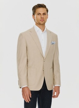 Бежевый однобортный мужской пиджак Slim Fit PAKO LORENTE 182/48