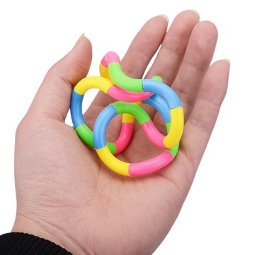 ИГРУШКА-АНТИСТРЕСС FIDGET TOYS крутая поп-змейка с кубиками-пазлом