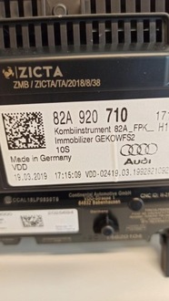 фото thumb №6, Audi a1 82a лічильник віртуальний панель приладів 82a920710