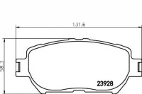 фото thumb №1, Textar гальмівні колодки гальмівні toyota перед camry 01-