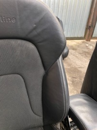 Сидіння ковші напівшкіра+ матеріал speed audi a4 b8 kombi/sedan s line 08-15 Недорого, фото thumb