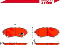 фото thumb №3, Trwgdb3403 тормозные колодки ham. ford перед ranger 2,5-3,0 t