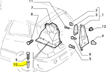 фото thumb №6, Втулка зажимная fiat bravo оригинальный номер 46423672