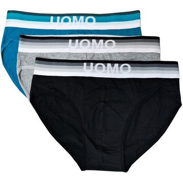 МУЖСКИЕ ТРУСЫ ИЗ ХЛОПКА UOMO РАЗМЕР 2XL Комплект из 5 шт. XXL Талия 90-100см