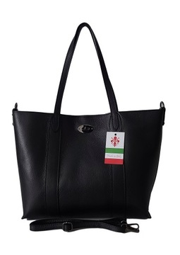Duża klasyczna torba Włoska Shopper Bag na ramię