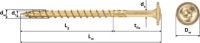 TORX Klimas WKCP 6x80 100 шт столярные шурупы для дерева