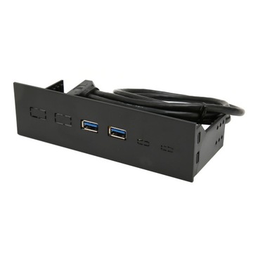 5,25-дюймовая передняя панель, 2 порта USB, оптический привод, USB 3.0–19 на передней панели