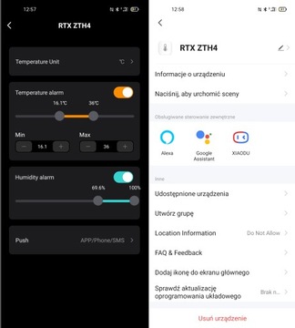 Датчик температуры и влажности Zigbee Tuya с Excel