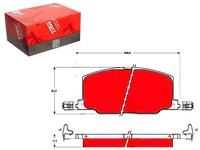 фото thumb №1, Гальмівні колодки гальмівні lexus es toyota camry carina ii c