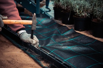 ШТИФТЫ АНКЕРНЫЕ ШТИФТЫ ДЛИНА 12 см ТКАНЕВАЯ СЕТКА AGROTEX МОЛ УФ-СТАБИЛИЗАТОР