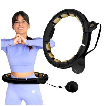 Магнитный массажер для похудения Hula Hop с грузом + счетчиком