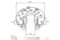 фото thumb №4, Діодний міст діодний генератора opel as-pl