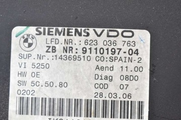 фото thumb №8, Спидометр приборы eu 9110197-04 bmw e90 e91 2.0i 150 km 04-10