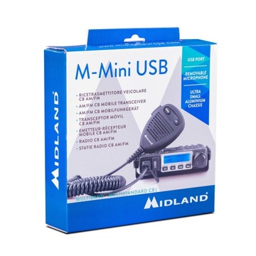 CB RADIO MIDLAND M-MINI USB AM/FM + разъем прикуривателя