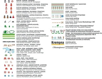 НИЖНИЙ БЕСКИД МАСШТАБ 1:50 000 С КОМПАСОМ ТУРИСТИЧЕСКАЯ КАРТА