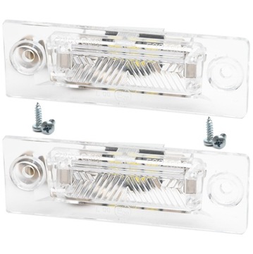 фото thumb №1, Лампа светодиодная подсветка номерного знака регистрации led do vw t5 golf skoda kpl