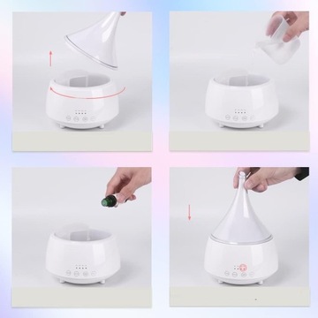 NAWILŻACZ POWIETRZA LAMPKA NOCNA ZAPACHOWY DYFUZOR AROMATERAPIA elehot