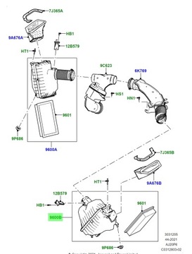 фото thumb №10, Оригинальная корпус фильтр воздуха lh range rover l460 l461 3.0p6 lr152093
