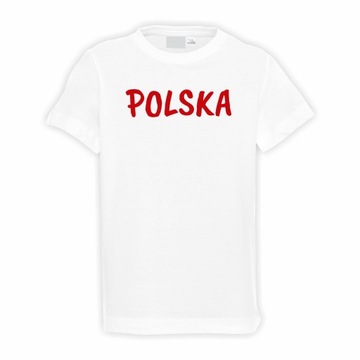 KOSZULKA DLA DZIECKA NAPIS POLSKA T-SHIRT DZIECIĘCY POLSKA REPREZENTACJA