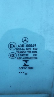 фото thumb №2, Стекло дверь левый зад mercedes e 213 w213 2019 год