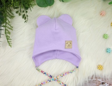 CZAPKA NIEMOWLĘCA WIĄZANA PRZEJŚCIOWA WIOSNA / JESIEŃ 38-40 VIOLET