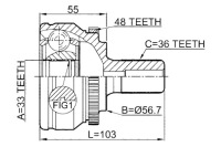 Шрус  полуось наружный volvo s80 2007- febest Доставка, фото thumb
